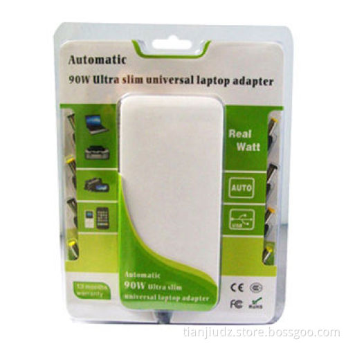 Auto Universal Slim 90W Multi-connector Battery Charger for Laptop